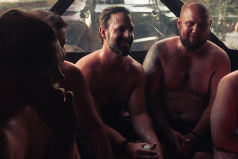 men in Sauna