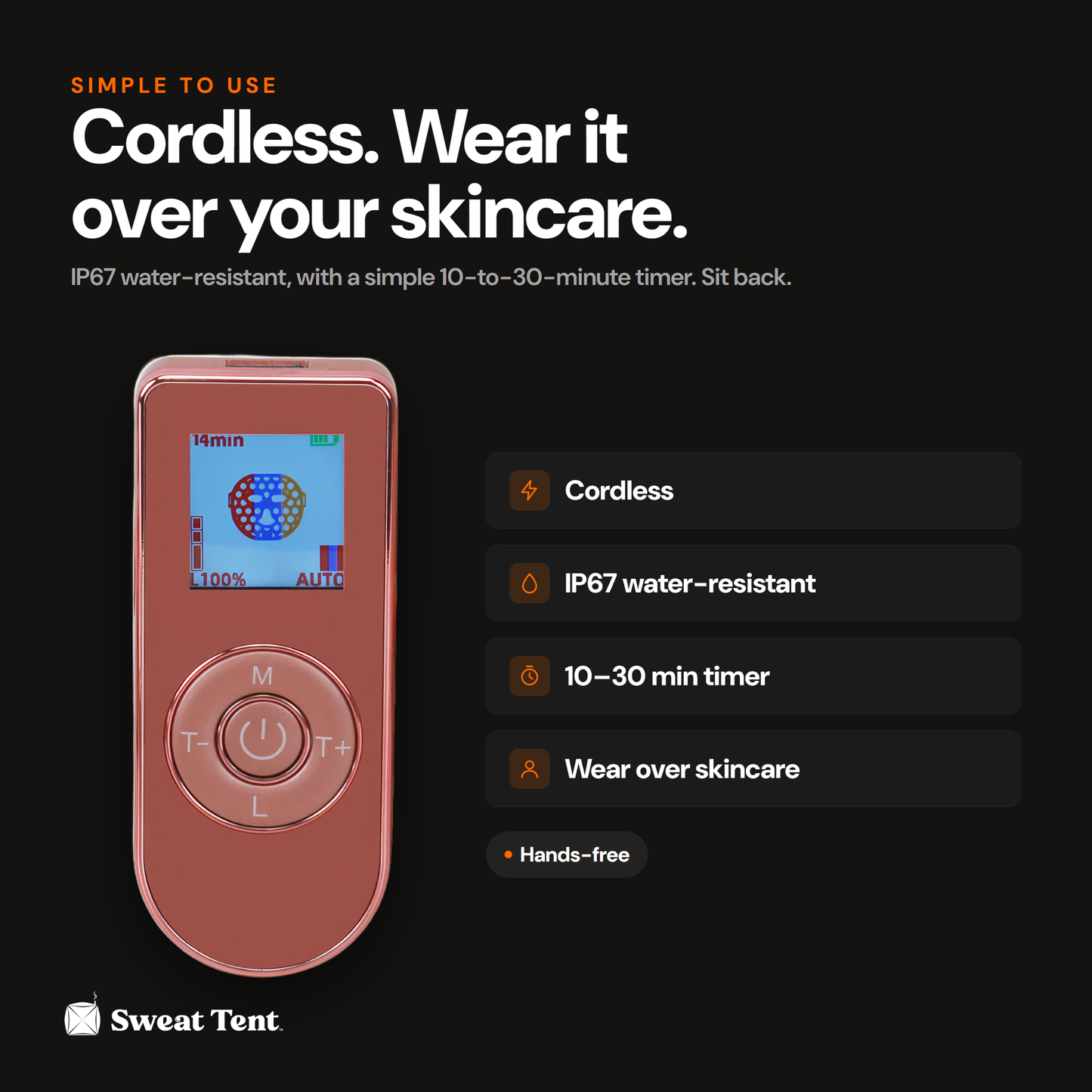 SunMask — cordless timer