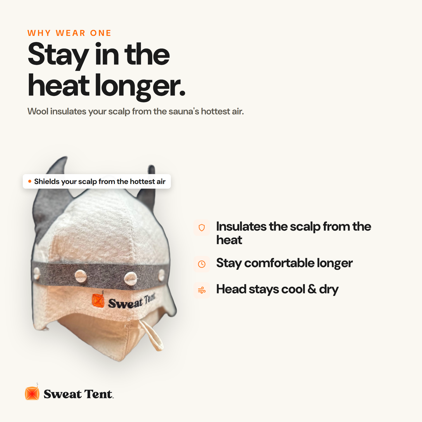 Wool Sauna Hat — why wear it