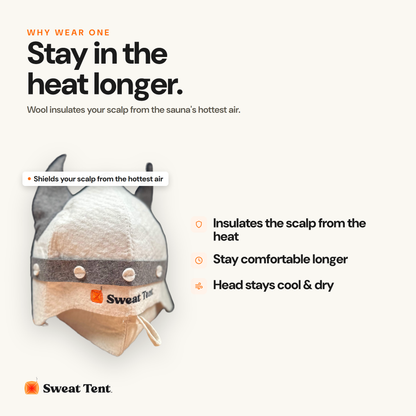 Wool Sauna Hat — why wear it