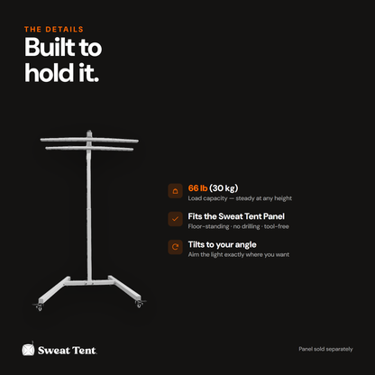 Lifting Panel Stand — built to hold
