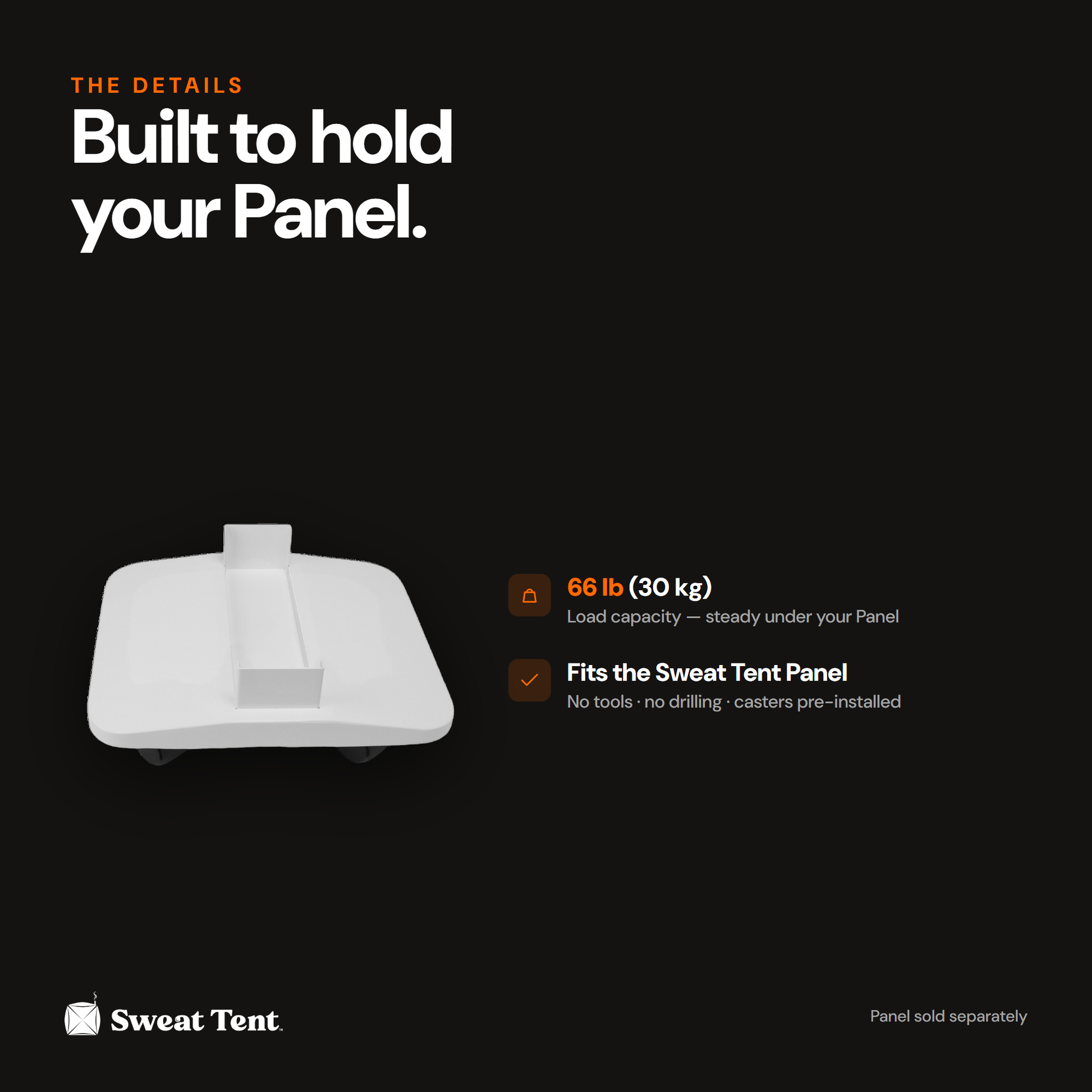 Mobile Panel Stand — built to hold