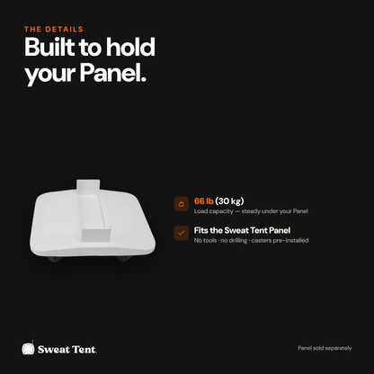 Mobile Panel Stand — built to hold
