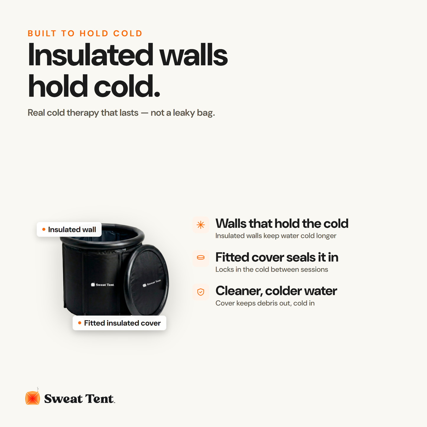 Sweat Tent Plunge — insulation proof