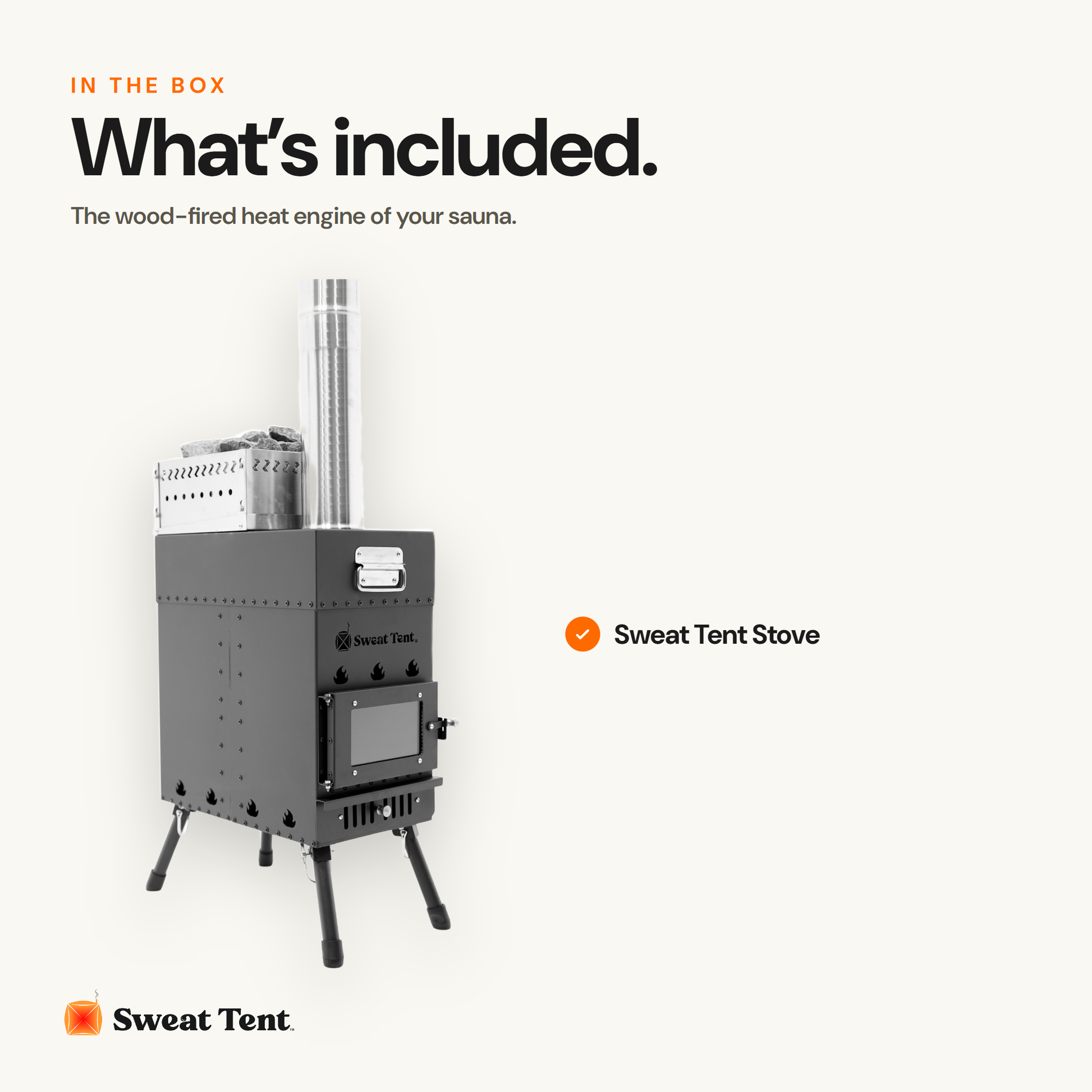 Sweat Tent Stove — whats in the box