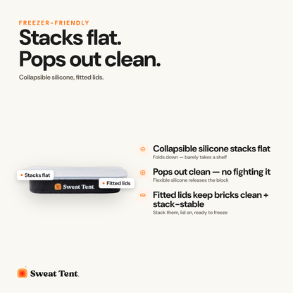 Sweat Tent Ice Bricks — packs flat