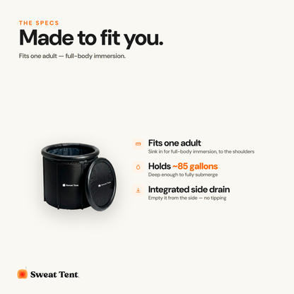 Sweat Tent Plunge — specs dimensions