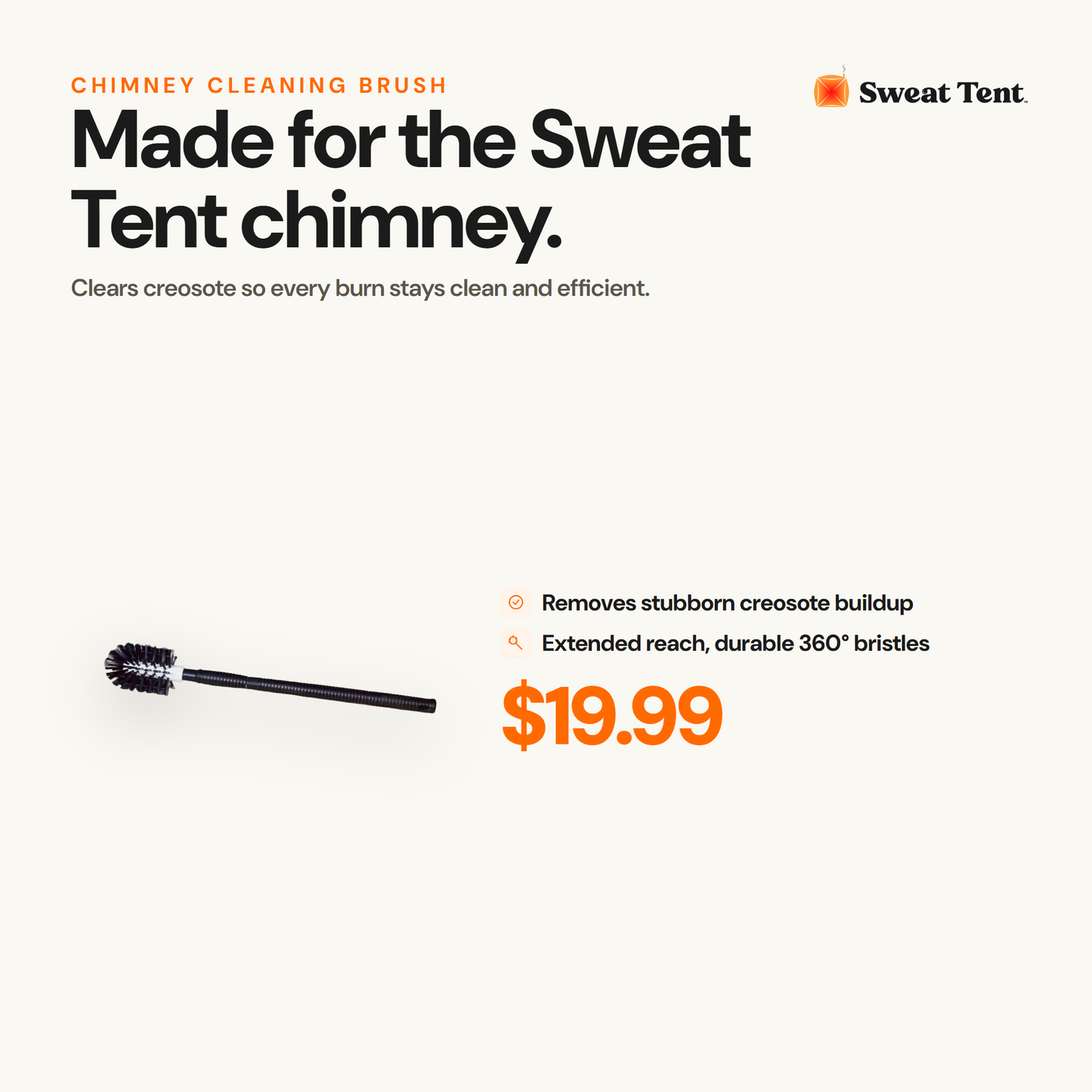 Chimney Cleaning Brush — close