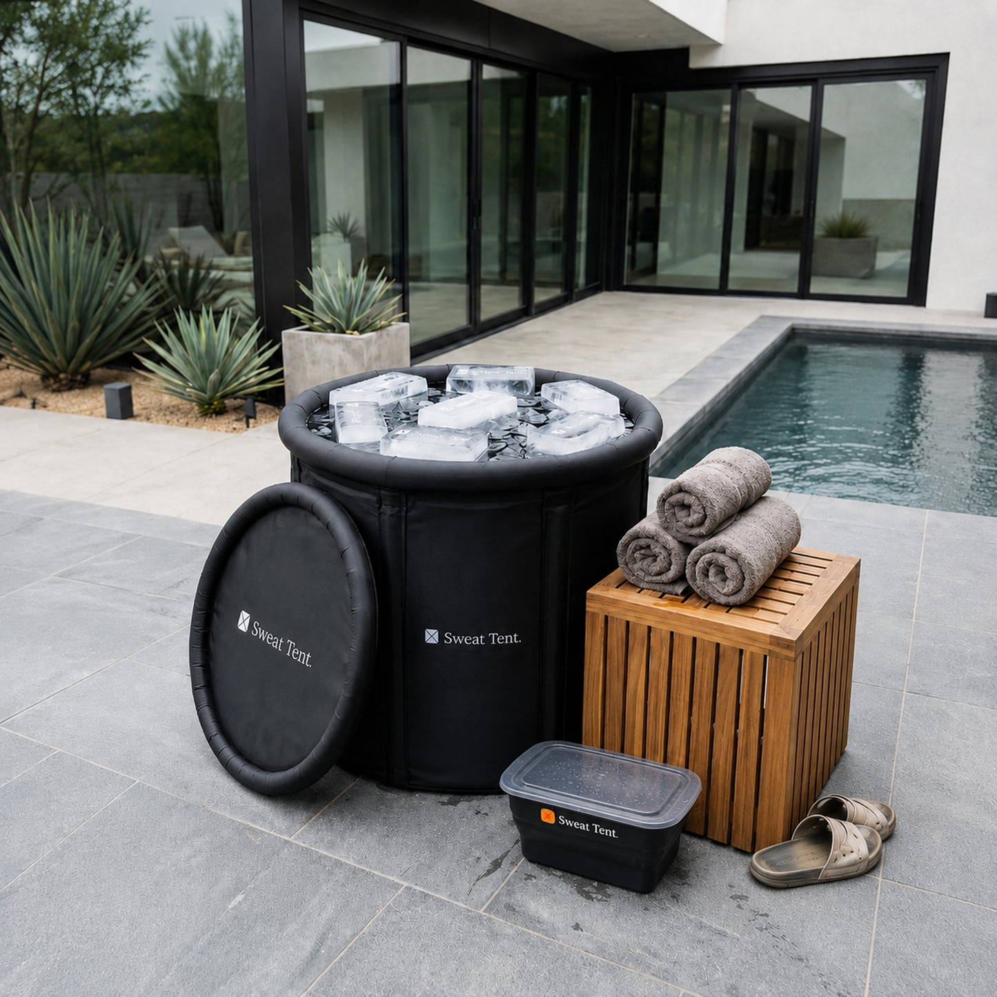 Sweat Tent Plunge Kit — lifestyle