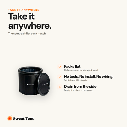 Sweat Tent Plunge — portability