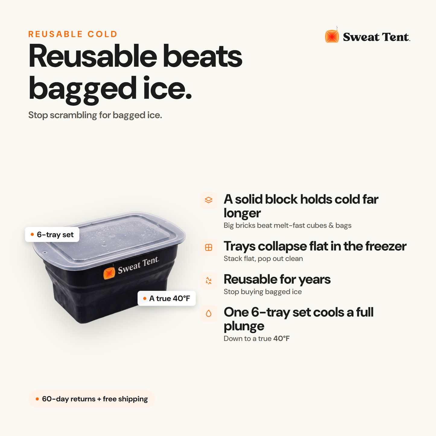 Sweat Tent Plunge Kit — ice bricks