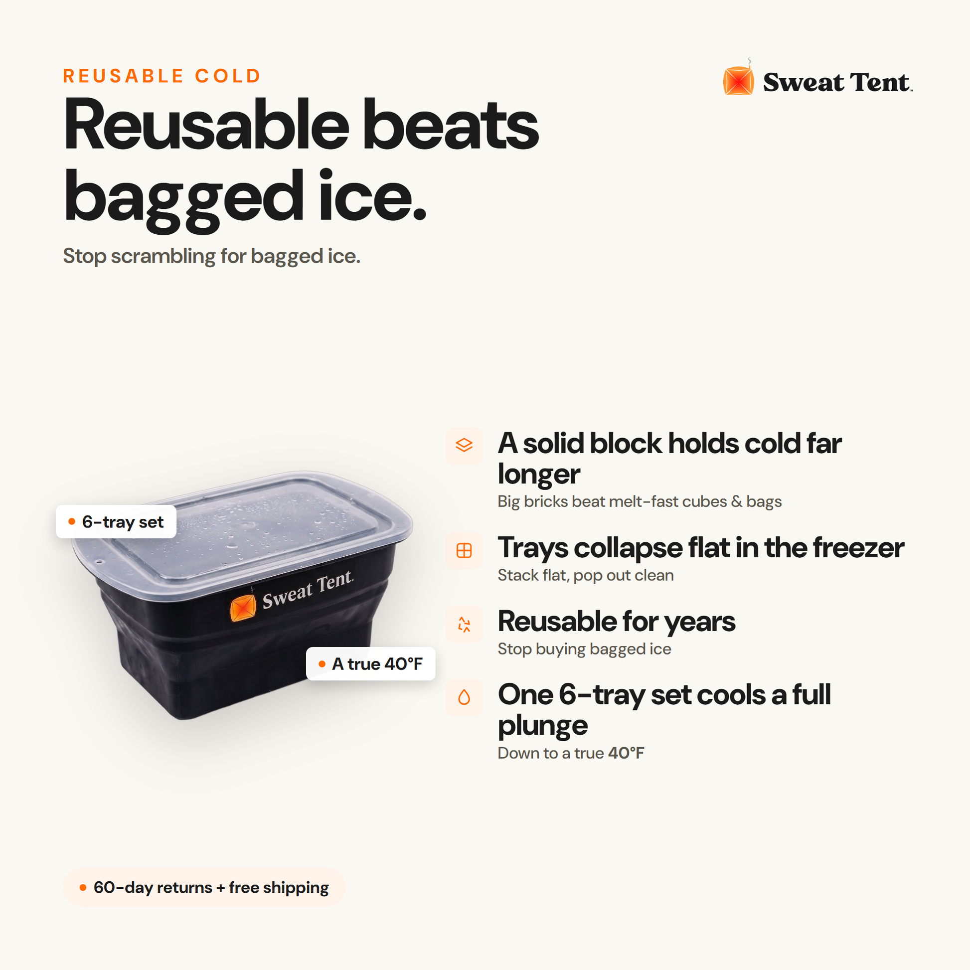 Sweat Tent Plunge Kit — ice bricks