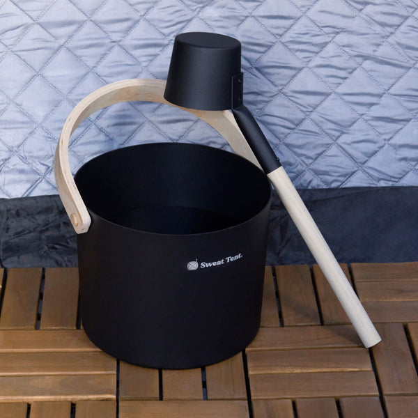 Sauna Bucket and Ladle Set | SweatTent – Sweat Tent