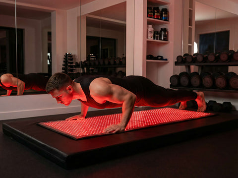 I take this thing everywhere. Gym bag, travel bag, even brought it camping. After a long hike I just roll it out in the tent and do 15 minutes. Nothing else this portable gives you full-body red light coverage.